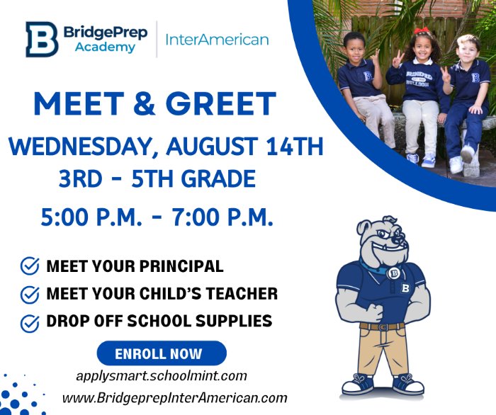 Meet & Greet  3rd - 5th Grade